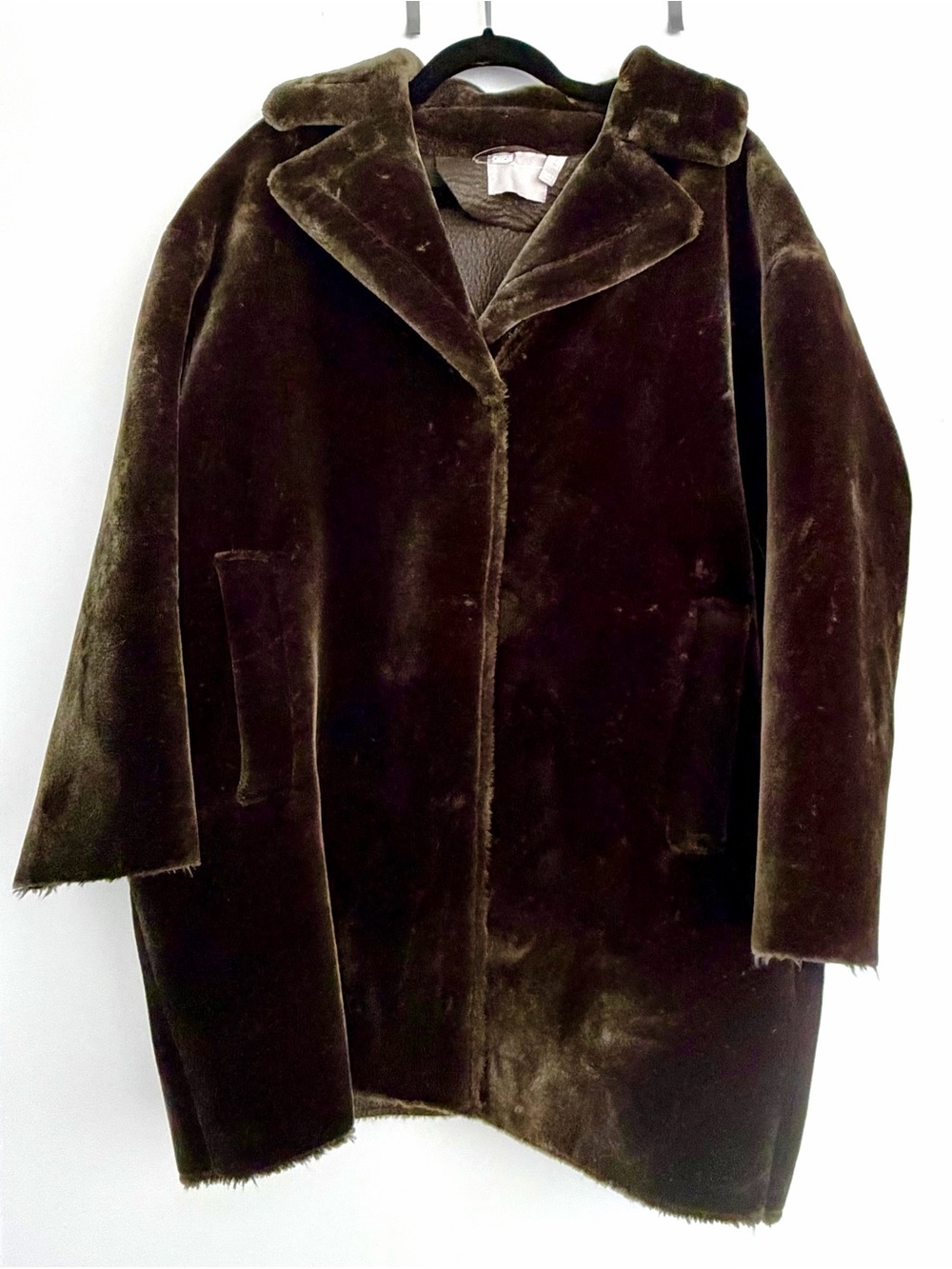 ASOS DWomen's Plush Brown Faux Fur Coat - Classic Plush Jacket